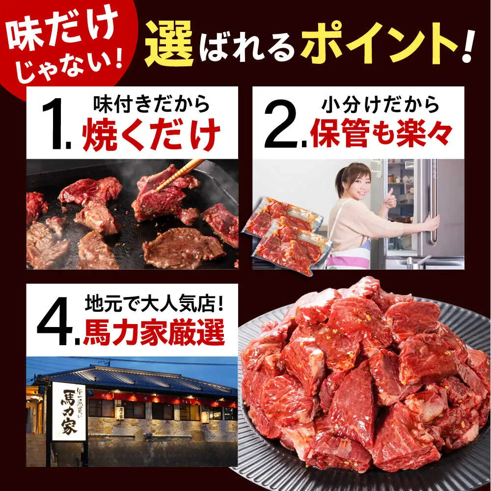 【12回定期便】【訳あり】味付けハラミ 500ｇ(250ｇ×2パック) [AVBO041]