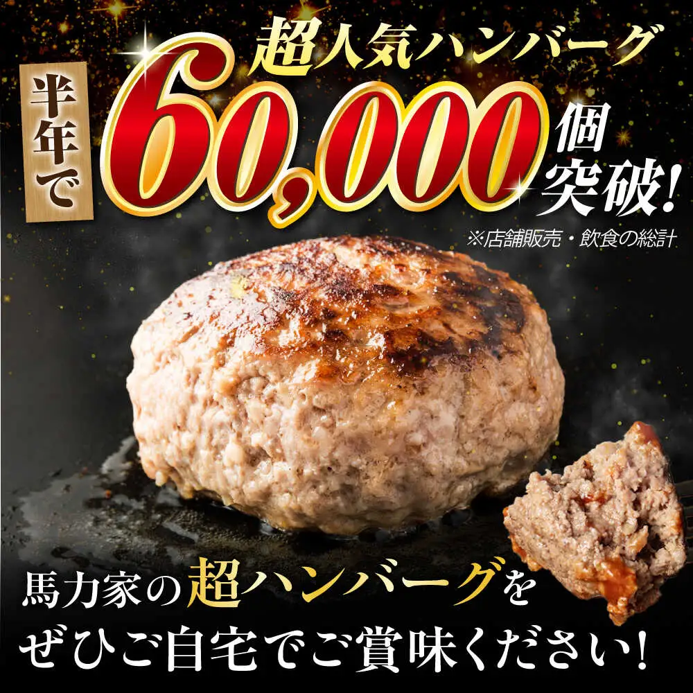 【6回定期便】超ハンバーグ ミニ 3個[AVBO064]ハンバーグ 定期便