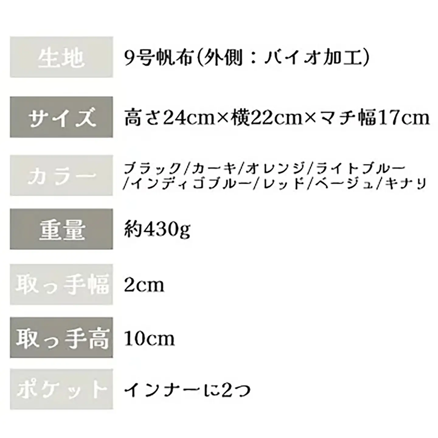 トートバッグ ごきげん・トートＳ（ レッド×カーキ ） 帆布