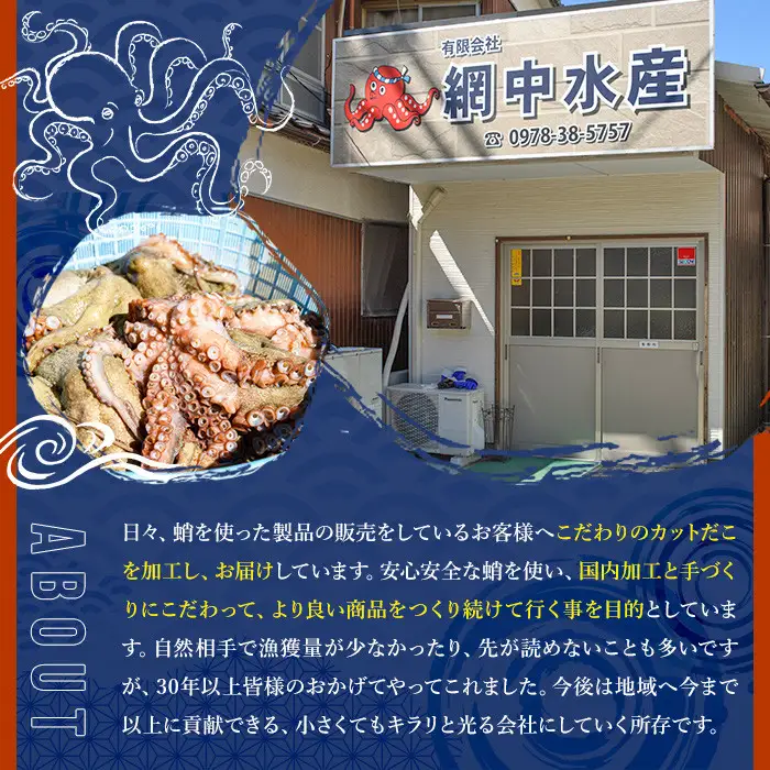 ＜定期便・全3回(隔月)＞ゆでカットたこ (総量6kg・200g×10P×3回) たこ タコ 蛸 ぶつ切り 茹で 小分け 海鮮 魚介 海産物 冷凍 国産 【206800501】【網中水産】