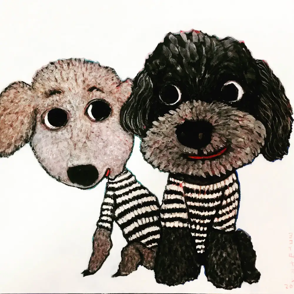 アーティストが描く愛しいペットのポートレート ドローイング｜アート ペット 美術 作家  美術品 作品 屋内装飾品絵 神奈川県 小田原市