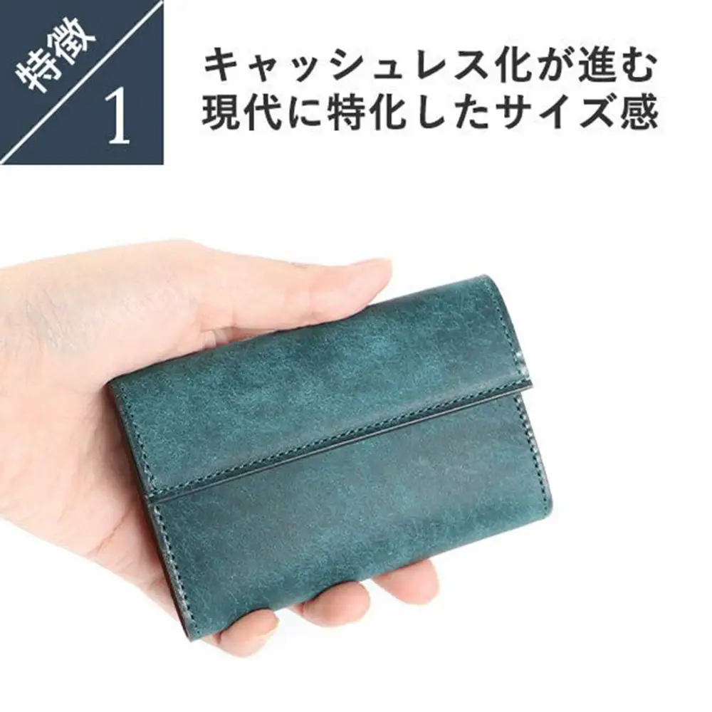 レンマ Hambre アンブレ 三つ折り財布 財布 lemma ブラック