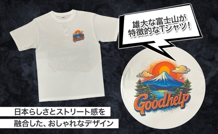 GOODHELP Mt.Fuji T-shirt white  Tシャツ 半袖 洋服 ファッション ストリート ストリート感 ユニセックス スリーブTシャツ ティーシャツ ストリートカルチャー ホワイト 白 富士山 冨士 山  お取り寄せ 送料無料 神奈川県 寒川町
