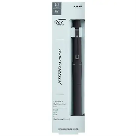 JETSTREAM PRIME 3色ボールペン0.7mm＆シャープ0.5mm回転繰り出し式 ブラック【1661638】