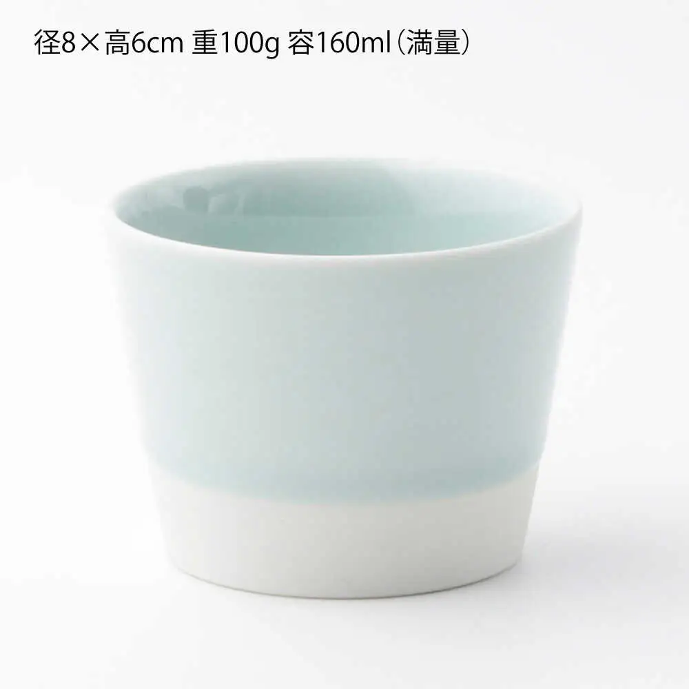 【波佐見焼】【essence】es cup 〈S〉 青磁釉 5点セット【西海陶器】[OA457]