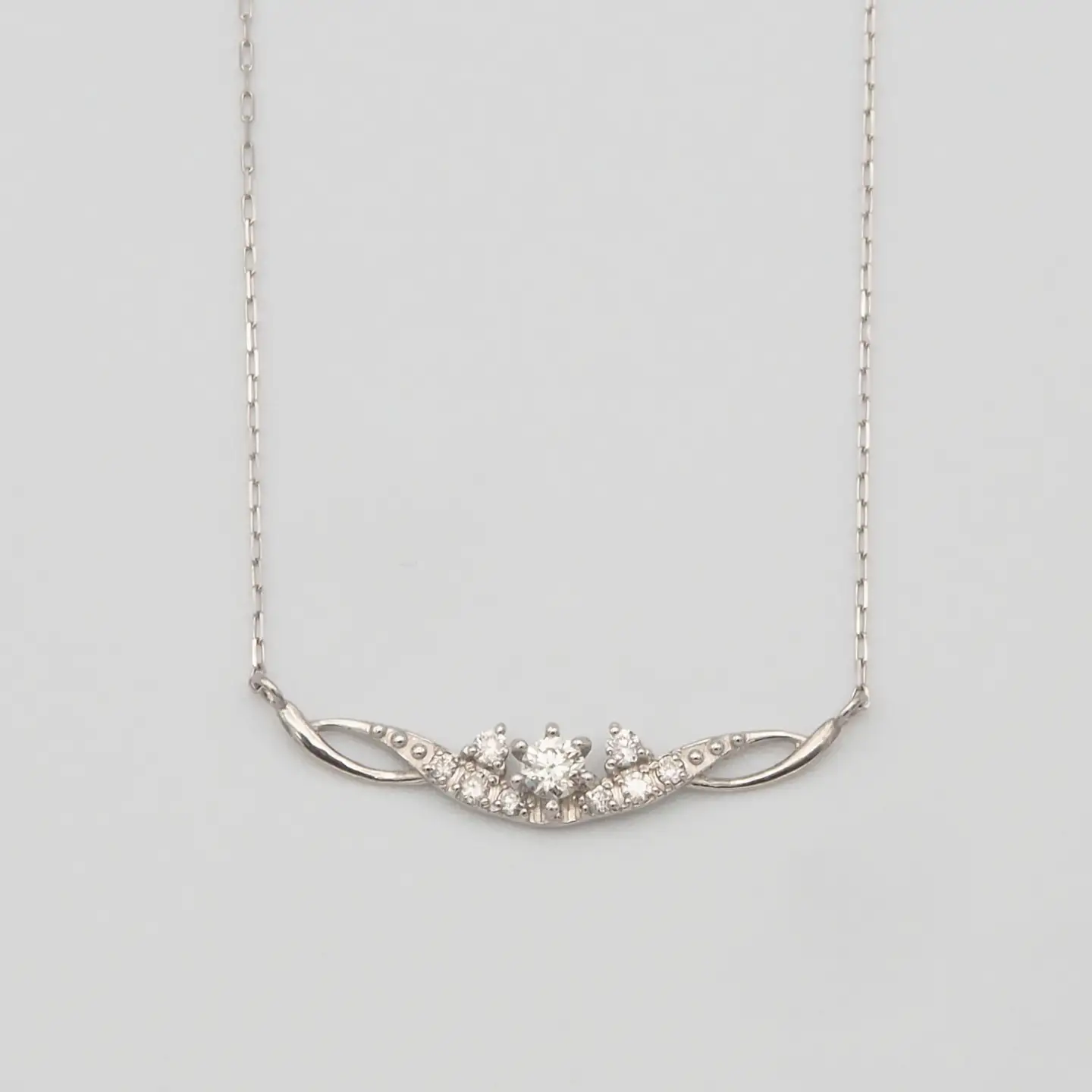 PT900/PT850 0.10ct ダイヤモンド ペンダントネックレス HH-019738 SWBT005-pt
