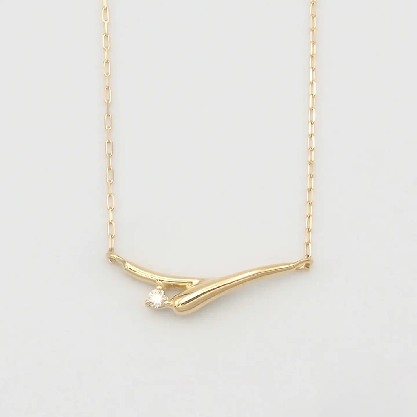 K18 0.01ct ダイヤモンド ペンダントネックレス HH-019748 SWBT014-k18