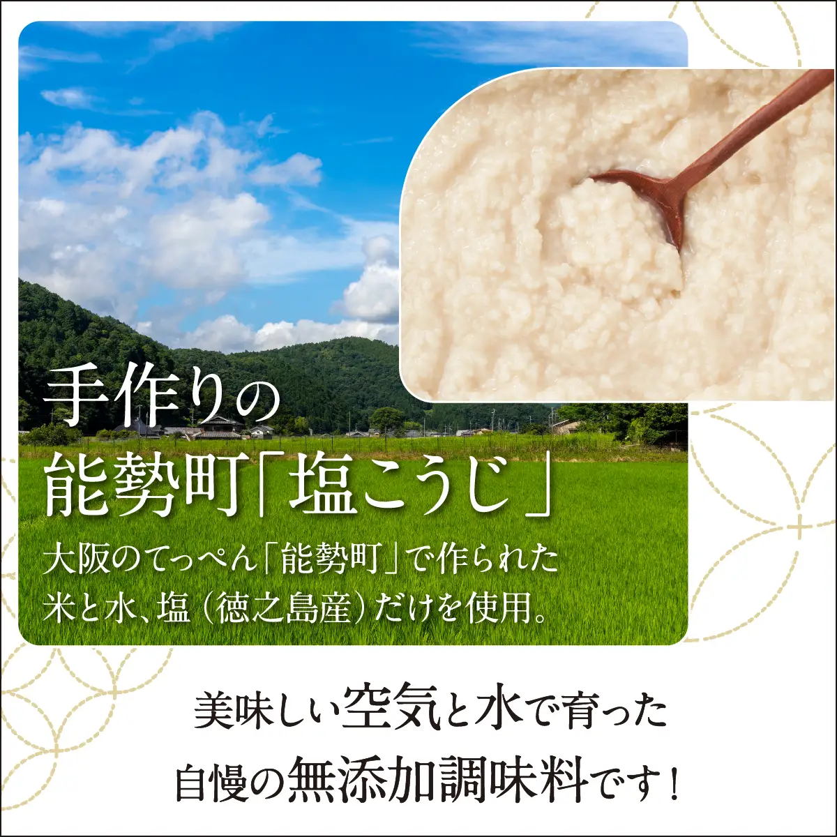 【無添加調味料】 大阪能勢の塩こうじ 3点セット (塩・にんにく・たまねぎ 各200g) | てっぺん糀工房 | 国産 無添加 塩麹  麹 こうじ 万能 発酵調味料 調味料 料理 腸活 体に優しい | セット 詰め合わせ | 大阪府 能勢町 送料無料