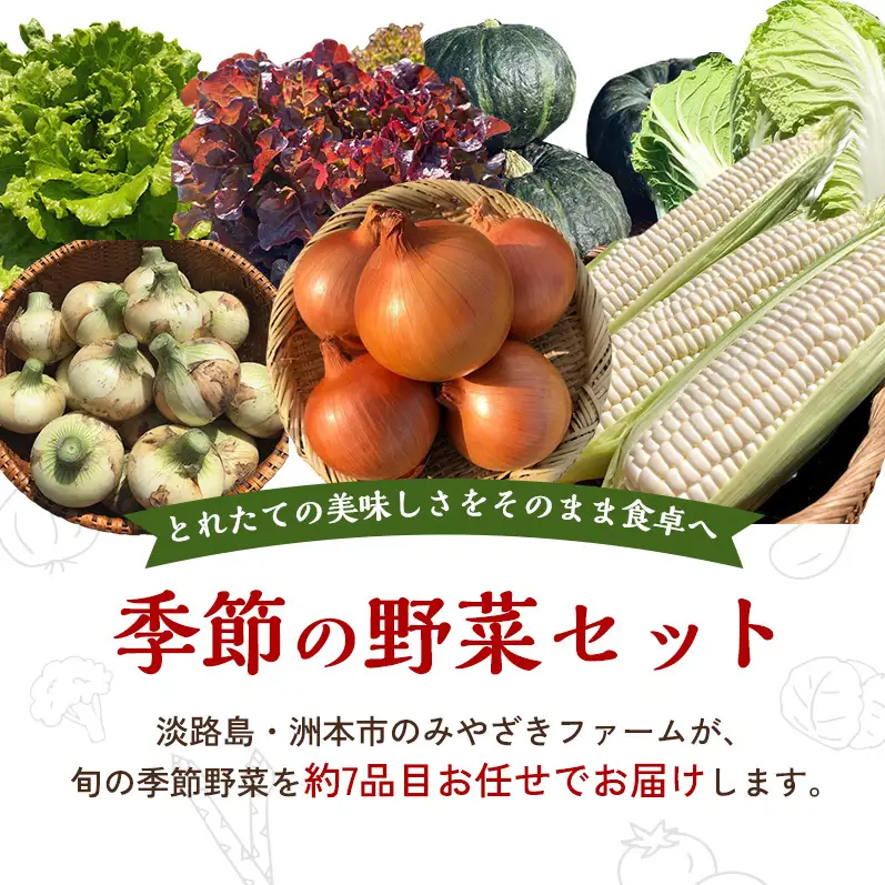 野菜セット 淡路島 7種類 みやざき農園 野菜セット