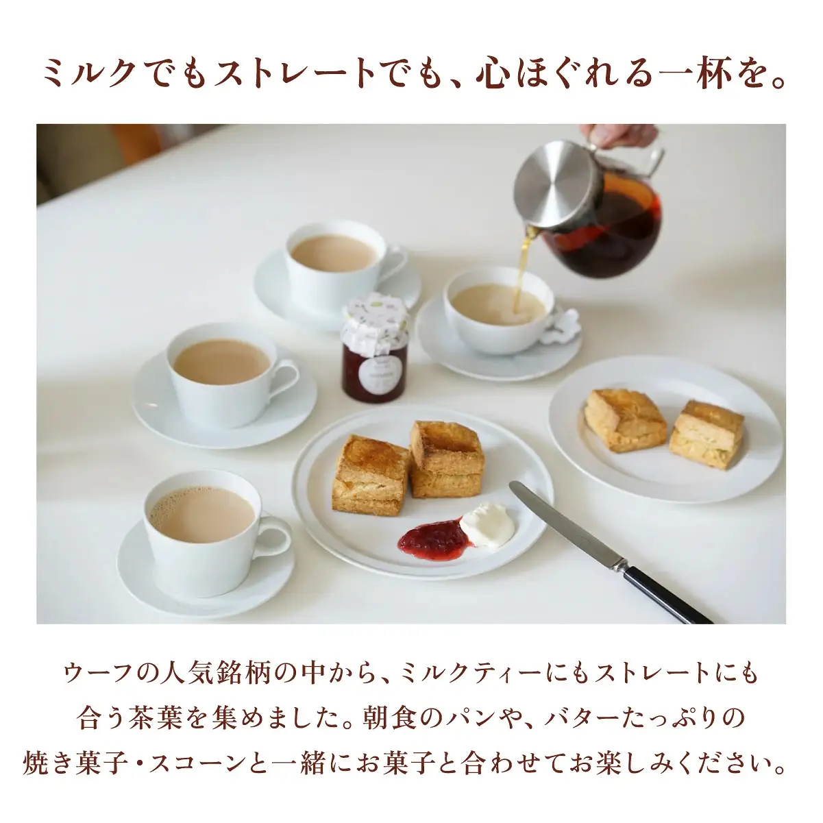 ミルクティー 向け リーフ 3種セット【Uf-fu ウーフ】
