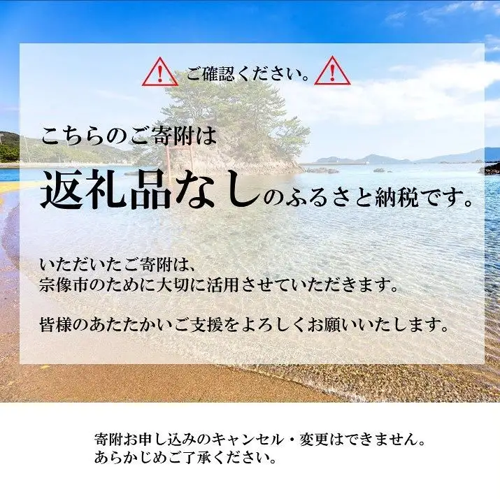 【返礼品なし】宗像市ふるさと応援寄附 1,000,000円_HA1802