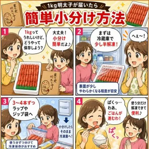 【1キロ!!/40本前後】粒が自慢の特上切明太子! 小分けも簡単! マイルド味【配送不可地域：離島】【1664116】