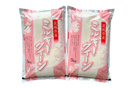 【令和7年産】ふっくらもっちり 茨城県産 ミルキークイーン 白米 10kg (5kg×2袋) [2253]