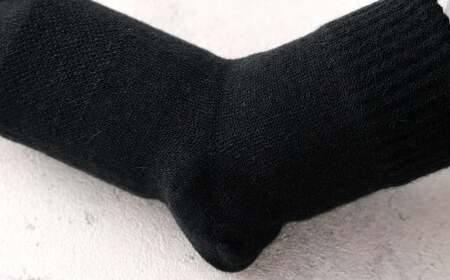 【ブラック】 【22-25cm】 履き口ゆったり設計！締め付けが苦手な方におススメ！ふわぽかソックス 3足組 靴下 くつした くつ下 ソックス 福岡県 北九州市