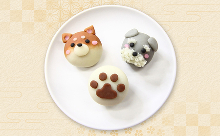 上生菓子万寿堂わんちゃんおまかせ上生菓子【5種各2個 計10個】