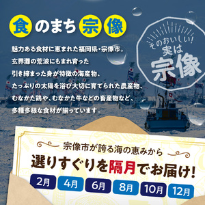 【年6回／偶数月お届け】海のまちから「絶品」海産物をお届け!むなかたうみのさち定期便_AM0200-00