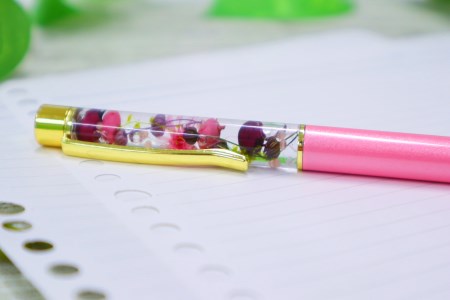 ハーバリウム　ボールペン（ピンク） ボールペン 筆記用具 ハーバリウム ギフト 贈り物 