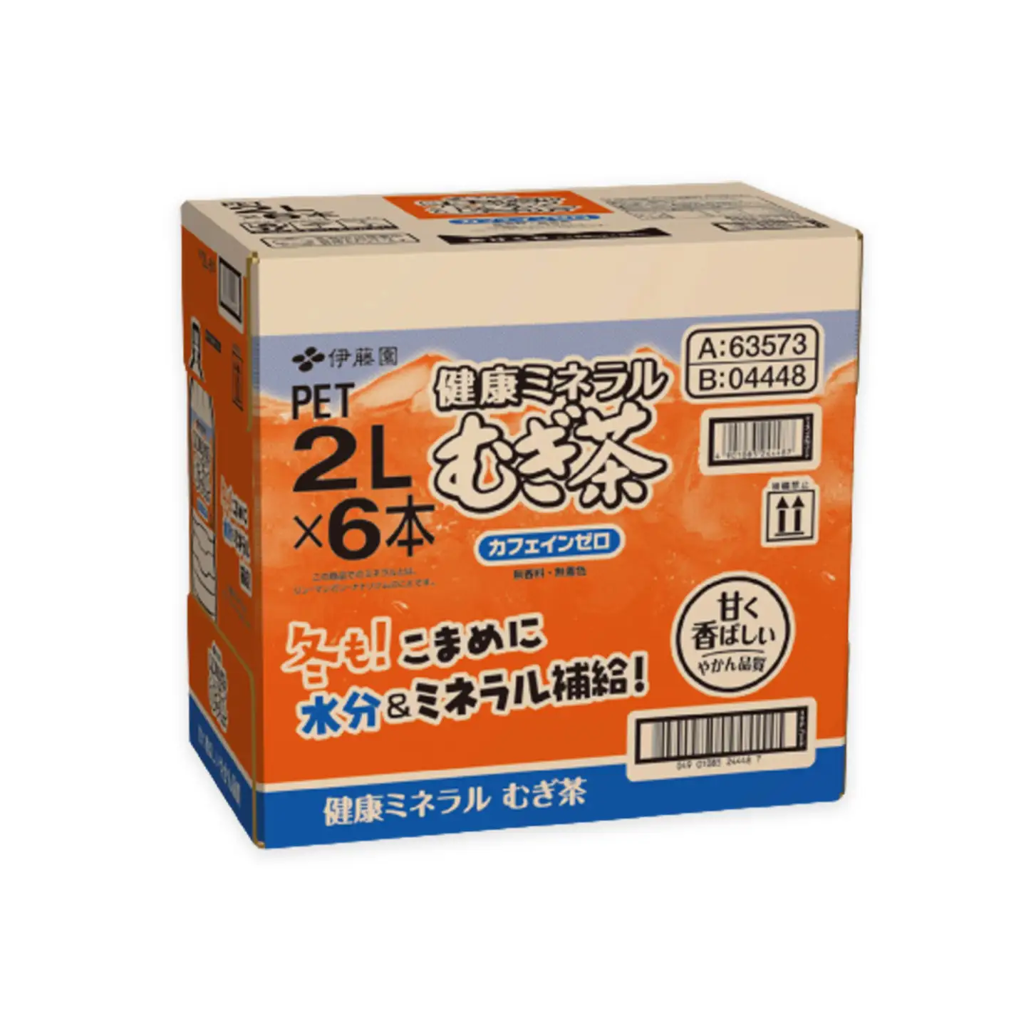 【隔月2回定期便】健康ミネラルむぎ茶 2L×6本(合計2ケース) K071478