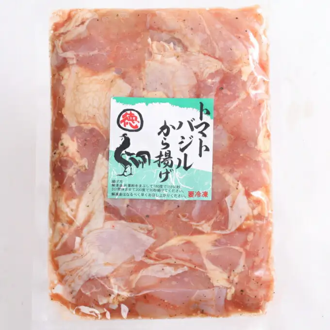 徳さんのトマトバジル唐揚げ