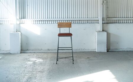 SK COUNTER CHAIR -本革- ダークブラウン 椅子