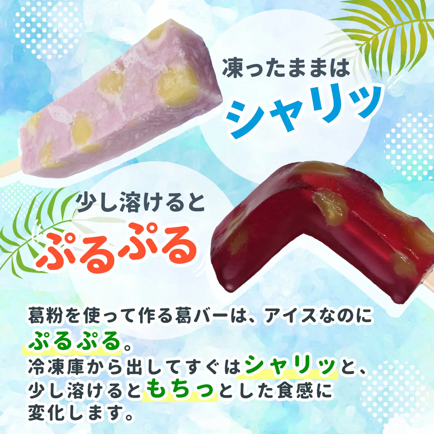 和菓子工房がつくる シャリぷる葛バー 10本セット (5種類×2本) アイス お菓子 葛アイス 溶けないアイス 松栄堂