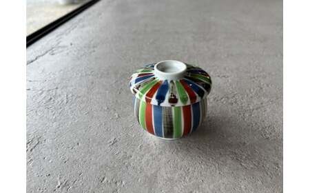 有田焼 ひさご 十草 茶碗蒸し碗 ペアセット【山忠】食器 器 うつわ レンジ対応 陶器 和食器 カラフル むし碗 蒸し碗 プリンカップ 蓋付き A30-843