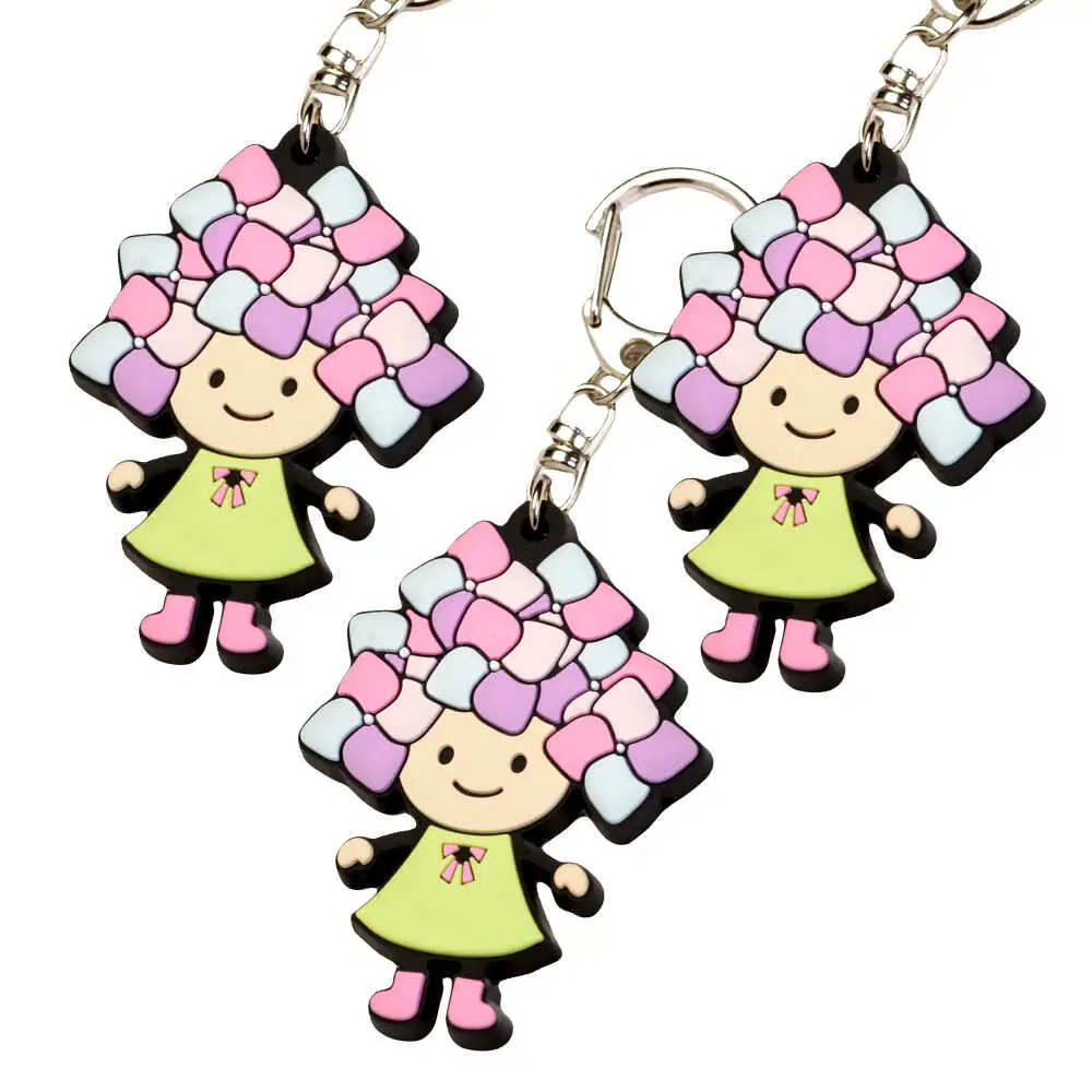 ご当地キャラクターあじさいちゃん 3個セット＋せとわらしグッズ 1個　キーホルダーセット【開成町商工振興会】[BDAY010]
