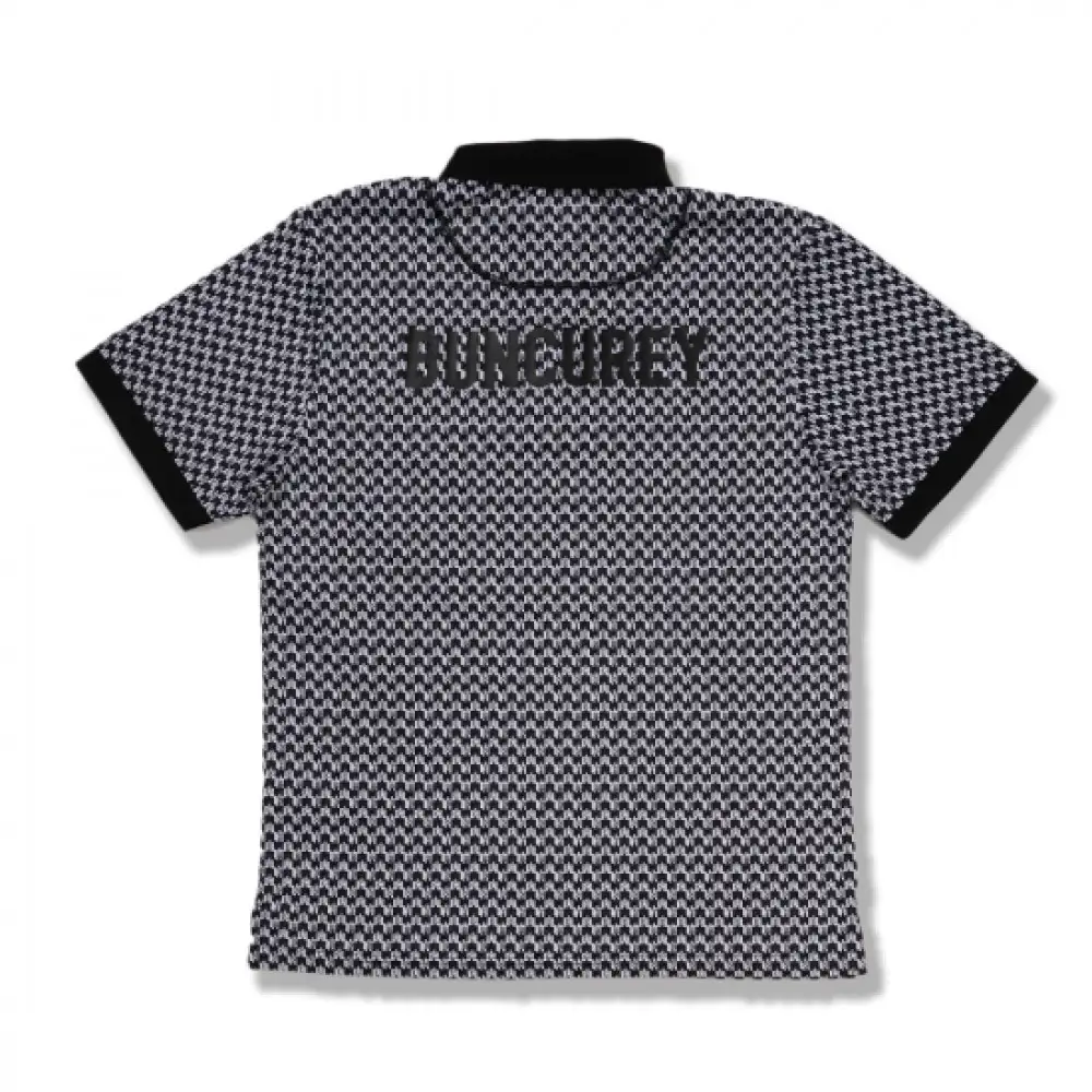 BUNCUREY　ゴルフウェア　モノグラム半袖ポロシャツ（BM23SS-01-006）オフ／サイズ3