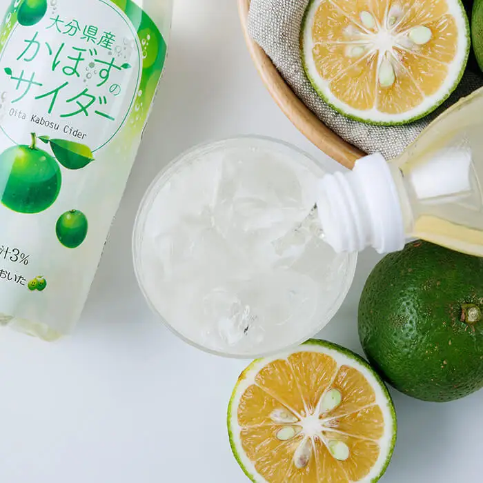 かぼすのサイダー (495ml×24本) かぼす ドリンク ジュース 炭酸飲料ペットボトル カボス 常温 【opbz018】【さいき本舗 城下堂】