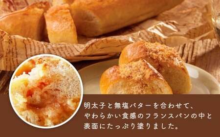 【3ヶ月定期便】 明太子屋がこだわった明太フランス 5本セット×3回 計15本 明太フランス めんたいフランス パン フランスパン めんたいこ 明太子 冷凍