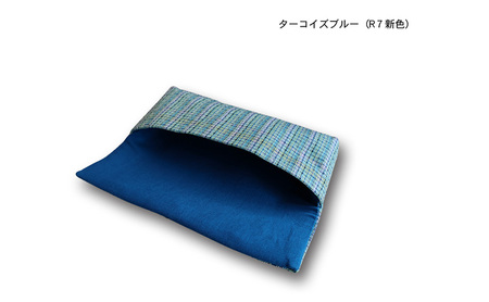 【BEAMS JAPAN監修】「伝統的工芸品」伊那紬 ペンケース 駒ヶ根市 雑貨 文房具 ターコイズブルー ボタンあり
