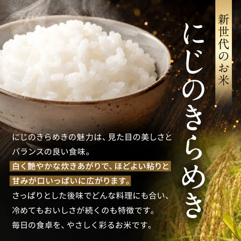 お米 訳あり にじのきらめき 白米 5kg×4P |栃木県 矢板市