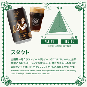 エチゴビール スタウト350ml缶×24本 地ビール ビール 全国第一号 クラフトビール 350ml 缶 24本 お酒 酒 お取り寄せ 人気 新潟 