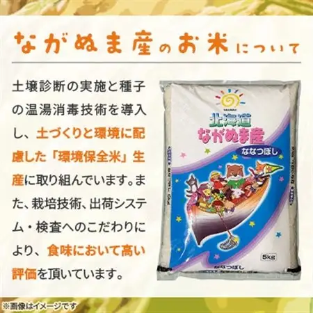 【令和8年産】産地直送 北海道　ながぬま産 ななつぼし 精米　5kg(1袋)【1676595】