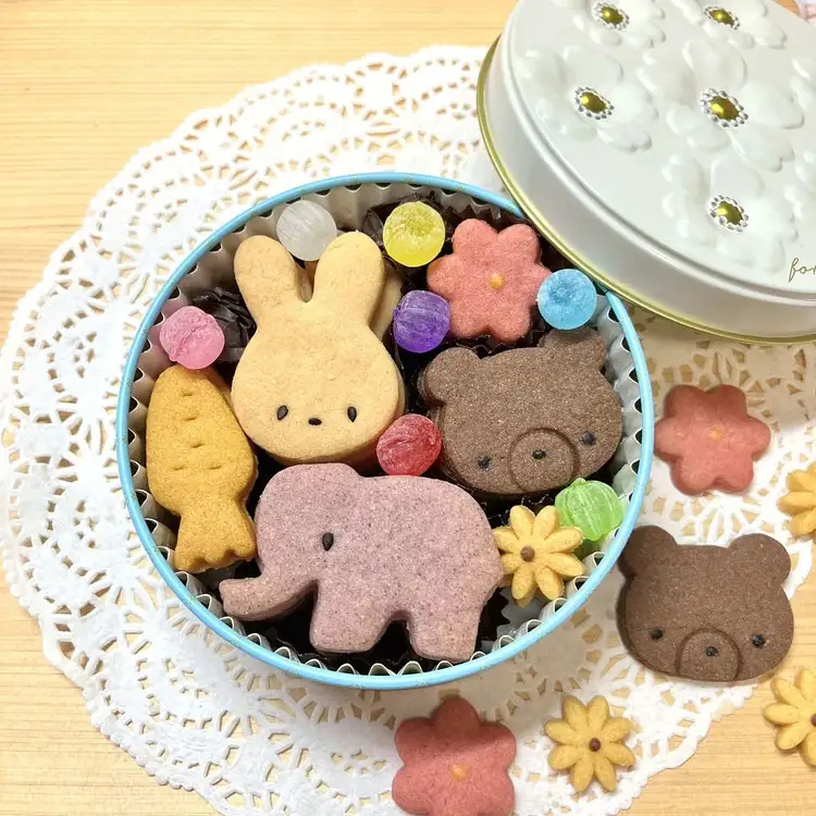 クッキー缶とかわいい焼菓子7点セット｜スイーツ菓子