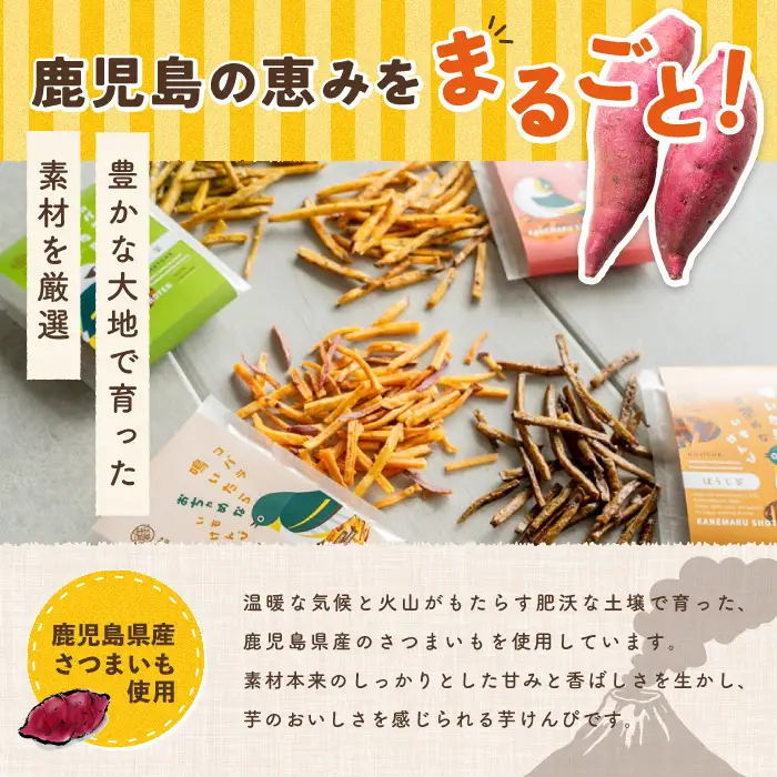 お茶めな芋けんぴ3種（和紅茶・抹茶・焙じ茶）15g×各3袋 (クベル/IB146-001)