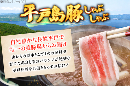 しゃぶしゃぶ 豚肉 平戸島豚のしゃぶしゃぶセット 600g 安心の地元 野菜付