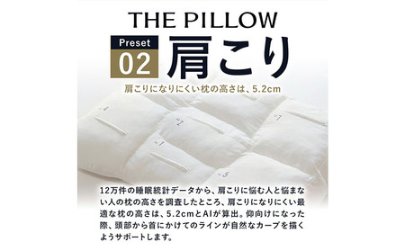 枕 肩こりに悩む人向け枕 THE PILLOW Preset 02 まくら株式会社