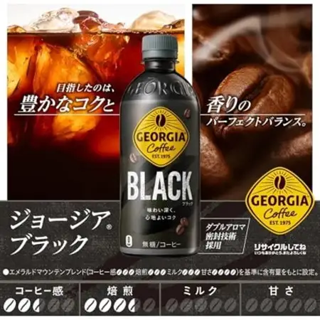 【毎月定期便】ジョージア　ブラック500mlPET×24本全3回【4075337】