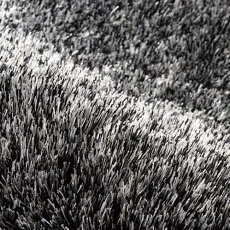 【200×250cm】ネオグラス 　カーペット 　ラグ　　カラー:ブラック【1502488】