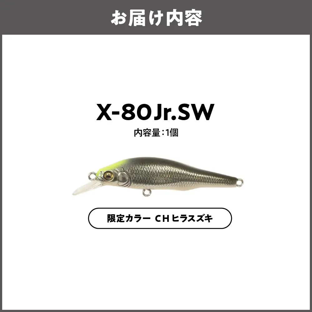 Ｘ-80 JR.SW 限定カラー CH ヒラスズキ 釣り用ルアー_OS226-0035-02