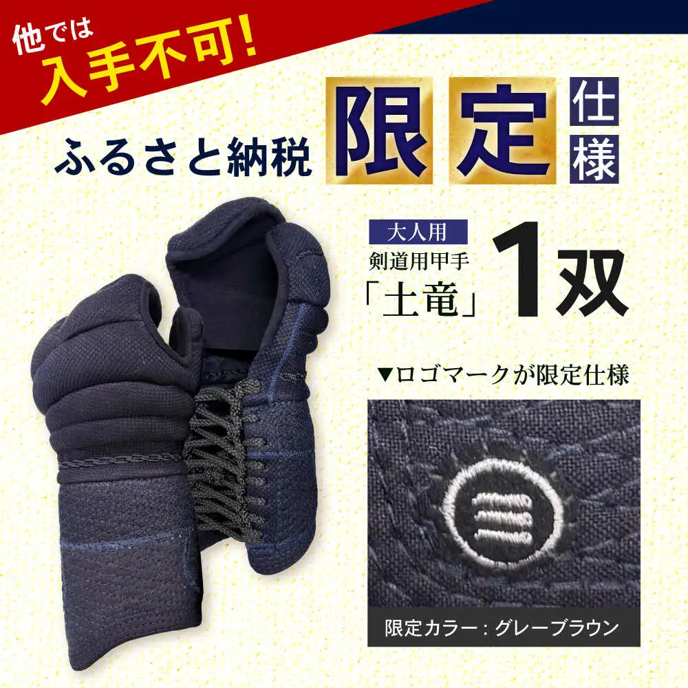 【ふるさと納税限定仕様】剣道用甲手「土竜」（大人用）/ 諫早市 / 株式会社　三恵[AHEV001]