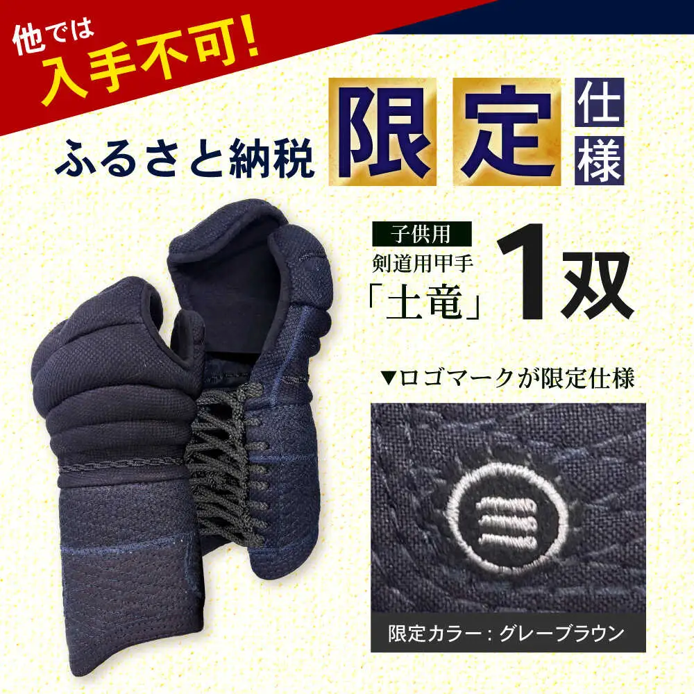 【ふるさと納税限定仕様】剣道用甲手「土竜」（子供用）/ 諫早市 / 株式会社　三恵[AHEV002]