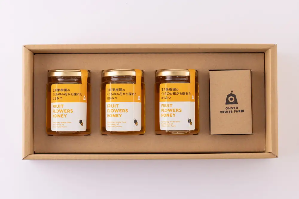 くだもの の 花 から採れた はちみつ 180g×3 蜂蜜 ハチミツ