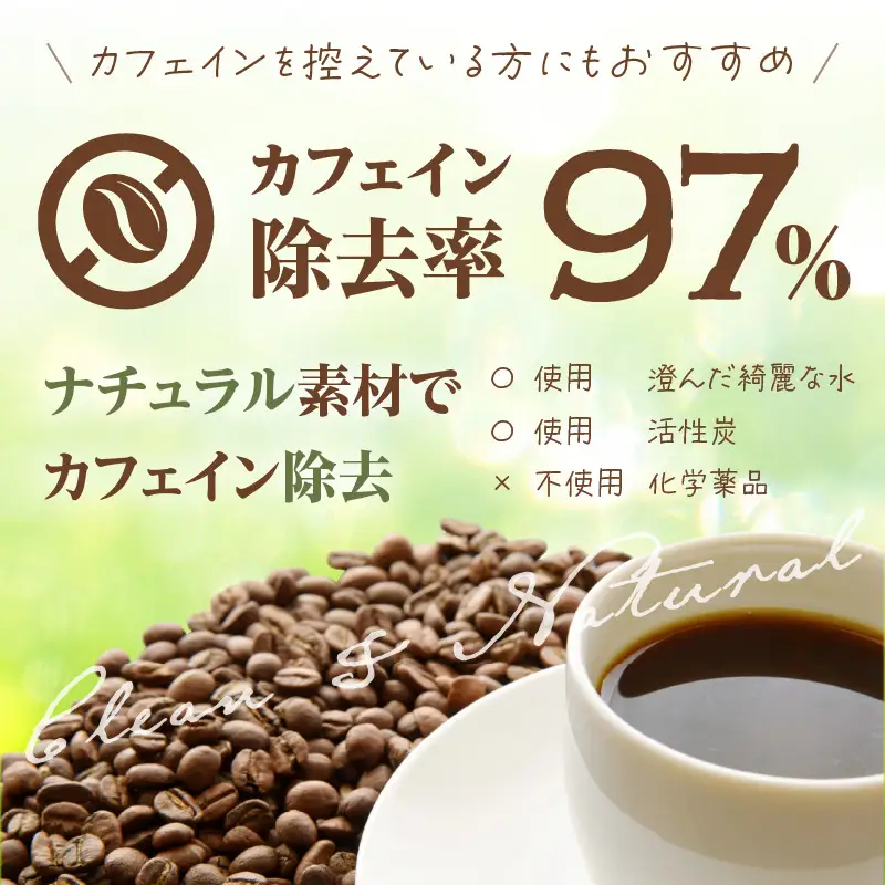 【コーヒー豆定期便全3回】【デカフェ】グアテマラカフェインレスコーヒー豆 隔月250g×2