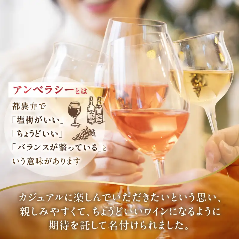 【数量限定】アンベラシー ロゼ(計1本) ワイン 酒 アルコール 国産_T014-0475