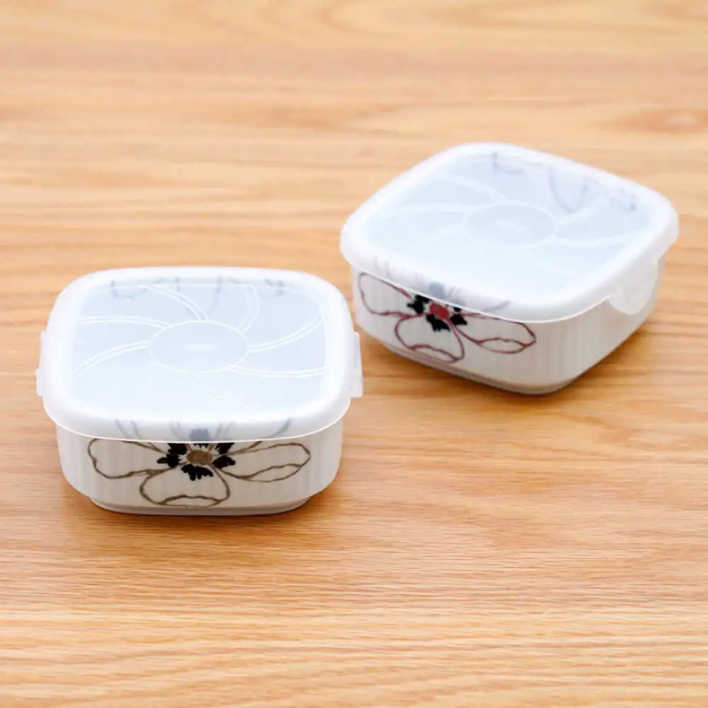 【波佐見焼】角パック アネモネ ペア2色セット【団陶器】[PB227]