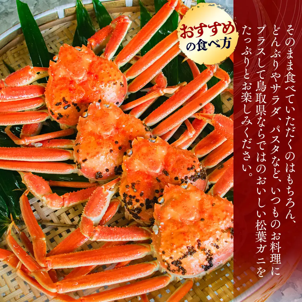 1102.【ボイル】訳あり　松葉ガニおまかせ2kg（3～7枚）※2026年11月上旬～2027年3月下旬頃に順次発送予定※着日指定不可