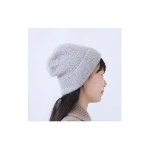 バスケット編みキャップ（グレー） EUL2212-01