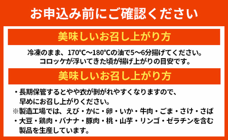 徳之島 春一番 コロッケ 10個 セット （5個×2袋） 1個当たり約60g 計約600g じゃがいも 惣菜 おかず 冷凍 鹿児島 天城町